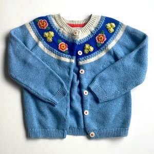 Baby Boden Embroidered Cardigan